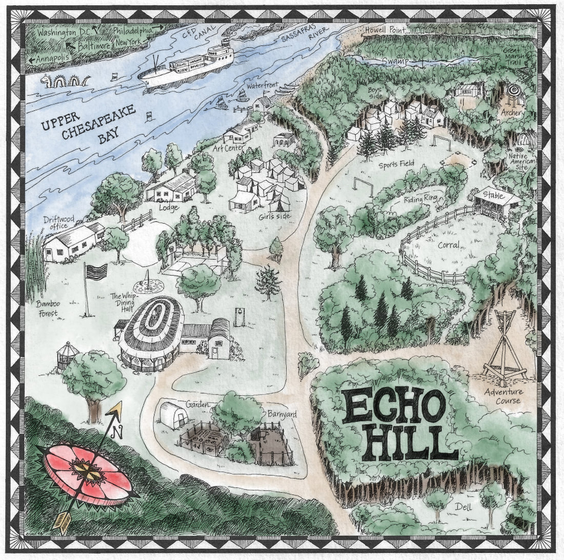 Map of Echo Hill Camp